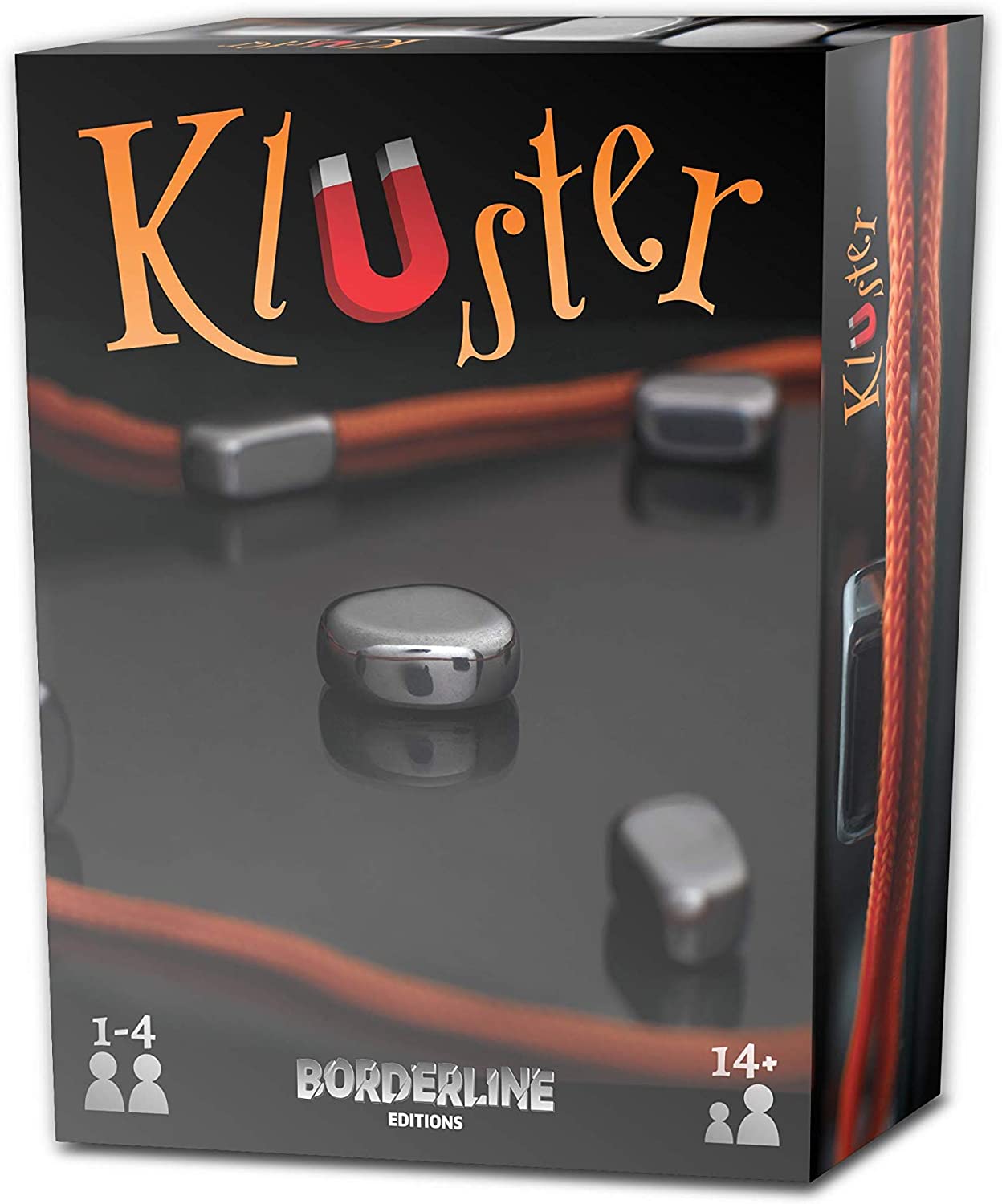 Borderline Editions – Kluster – Jeu d’adresse aimants – Pierres aimantées – Jeu d’ambiance à jouer en famille ou entre amis – De 1 à 4 joueurs